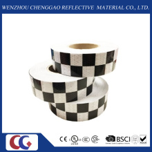 Black/White Grid Design Reflective Conspicuity Tape (C3500-G)
